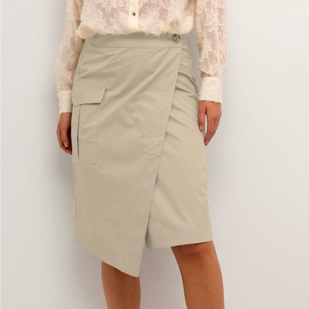 NWT KAFFE KAfrido Wrap Skirt - Size 38 EU